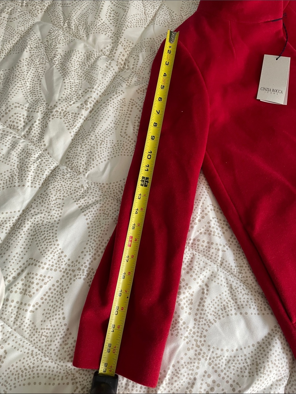 Cinzia Rocca Red Jacket NWT Size 8 - Picture 6 of 7